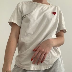 White comme de garçon shirt